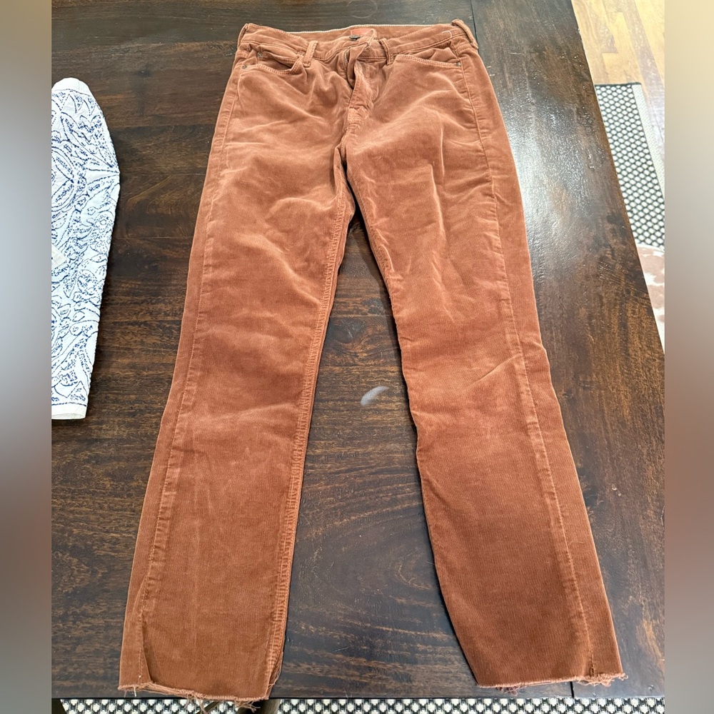 MOTHER Brown Corduroy Trousers